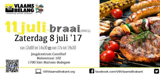 Aanstaande zaterdag = 11 juli-braai in Dilbeek