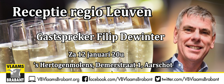 A.s. zaterdag: regionale Nieuwjaarsreceptie Leuven met Filip Dewinter