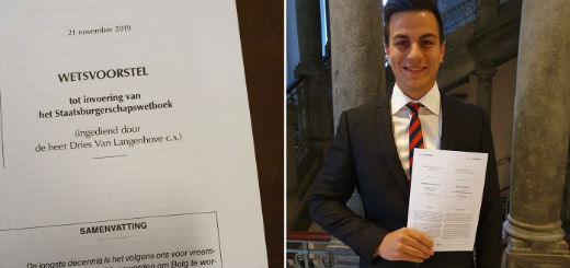 Parlementaire voorstellen Dries Van Langenhove inzake Staatsburgerschap