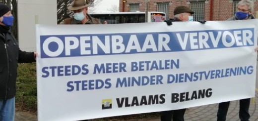 Vlaams Belang voert protestactie tegen dreigende verkeersarmoede in de regio