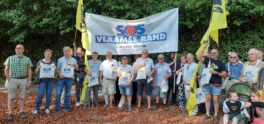 Vlaams Belang voert actie op Gordel: “SOS Vlaamse Rand”￼