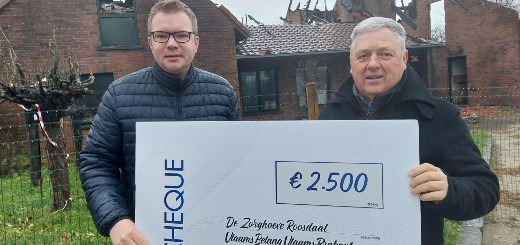 Vlaams Belang schenkt 2500 euro aan getroffen zorghoeve in Strijtem￼