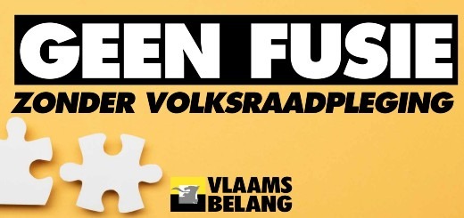 Vlaams Belang Galmaarden voert actie voor volksraadpleging over fusie (dinsdag 28/03)